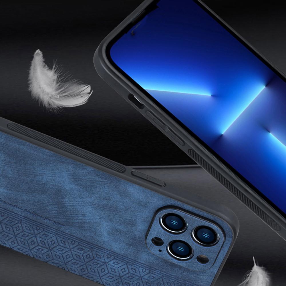 For iPhone 16 Pro Case Protective PU Leather Covered TPU Phone Shell