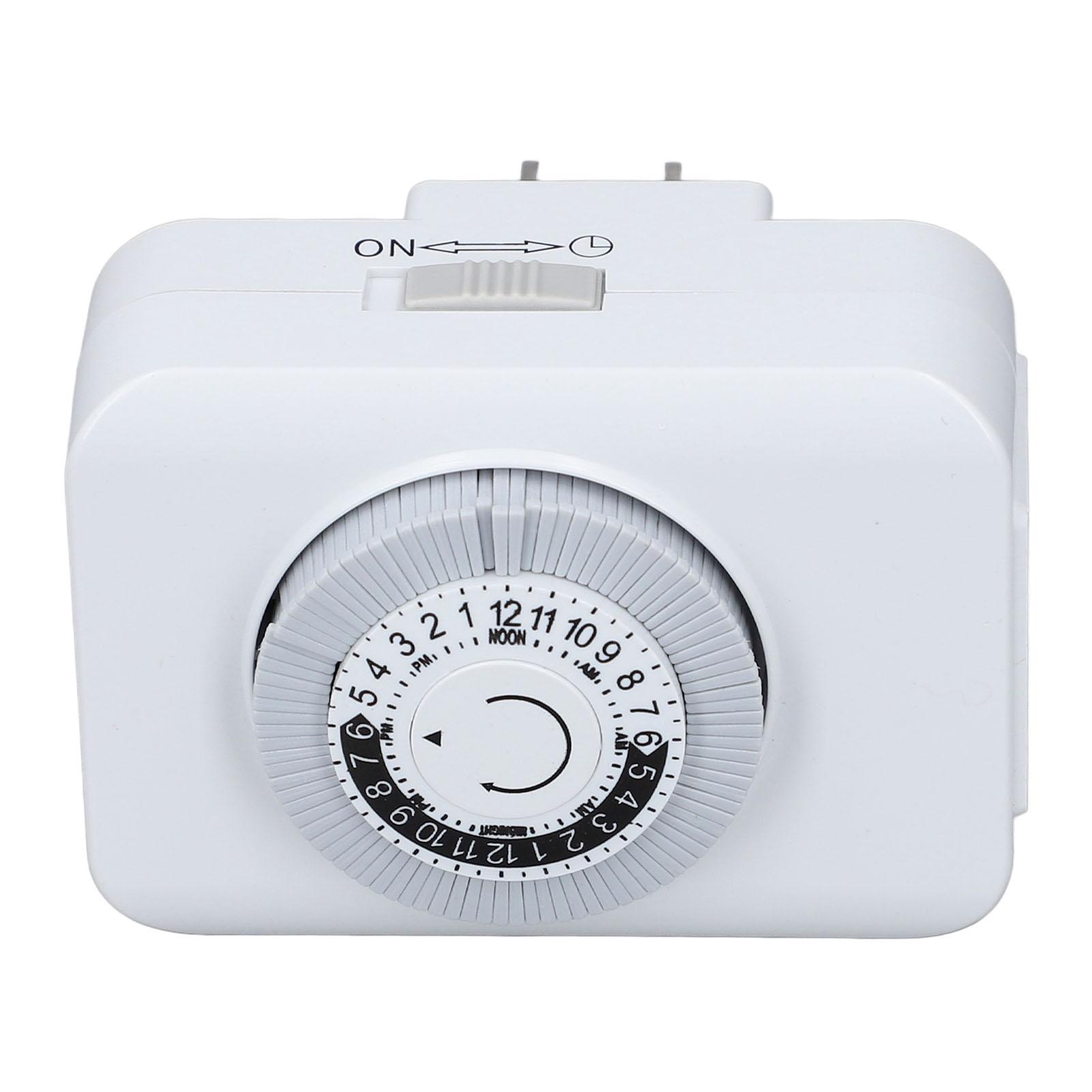 

24-часовая розетка с таймером, автоматическое отключение питания, программируемый 2-контактный таймер, розетка на 15 минут