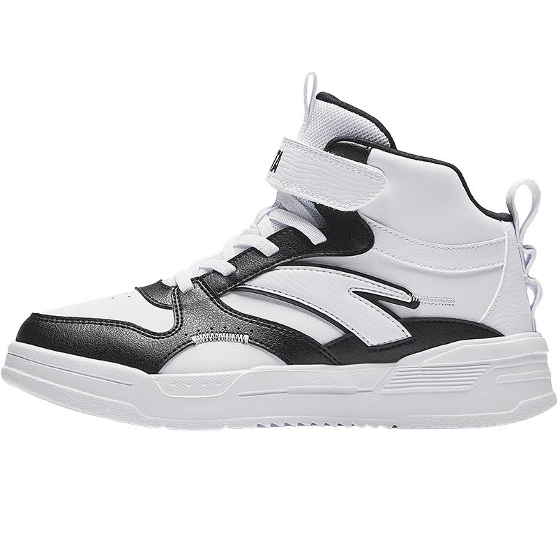 

Anta Детские классические удобные нескользящие износостойкие высокие детские кроссовки для скейтбординга детские кроссовки белые черные A12438002-1 36