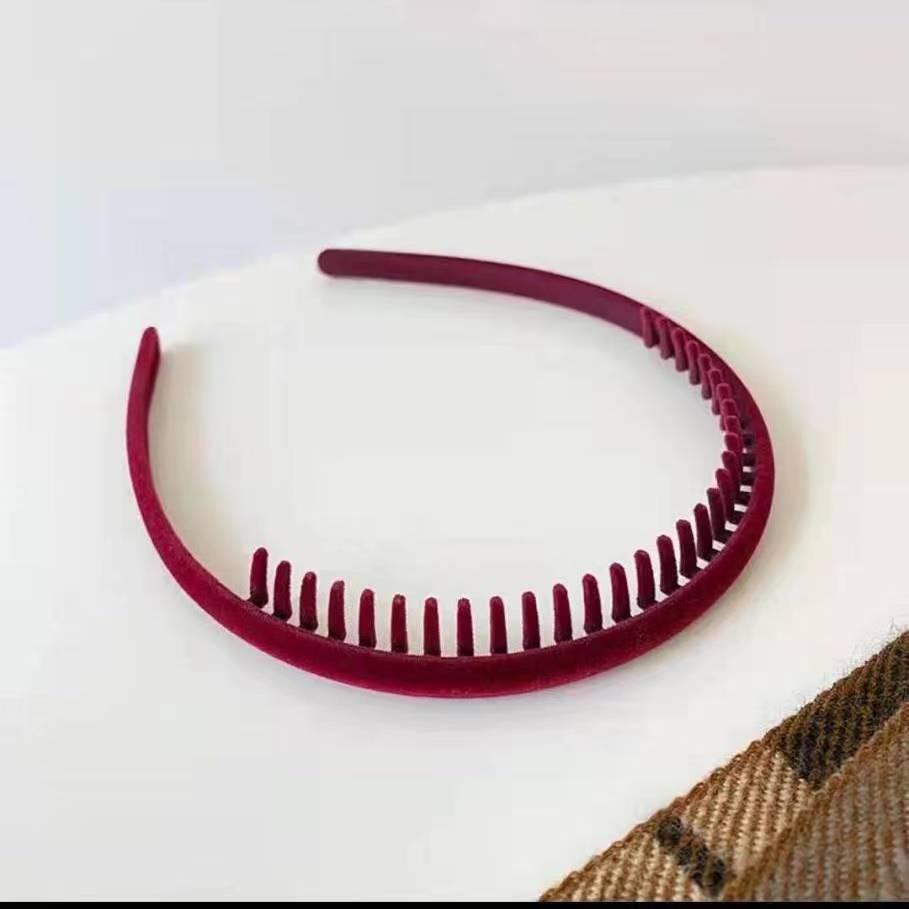 Bandeau Denté Antidérapant pour Femmes Coréennes et Organisateur de Frange