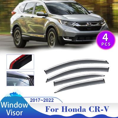 Fenstervisier für Honda CR-V CRV RW RT RY 2017 ~ 2024 Sonne Regenschutz Seitenfenster Deflektor Vent Rauchabdeckung Automarkisen Zubehör
