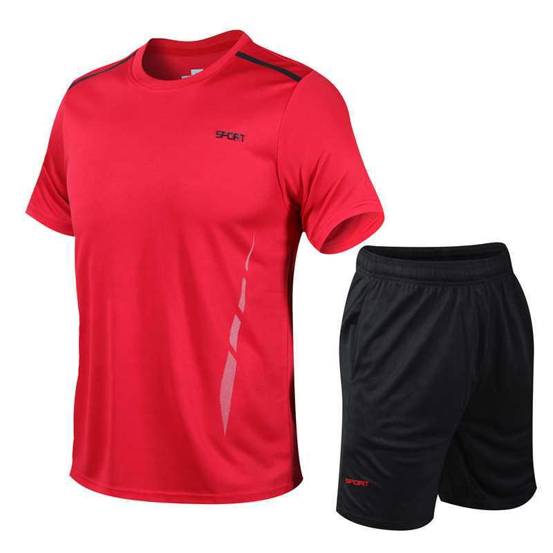Men's 2026 Summer Loose Fit Quick-Dry Sports Two-Piece Set
