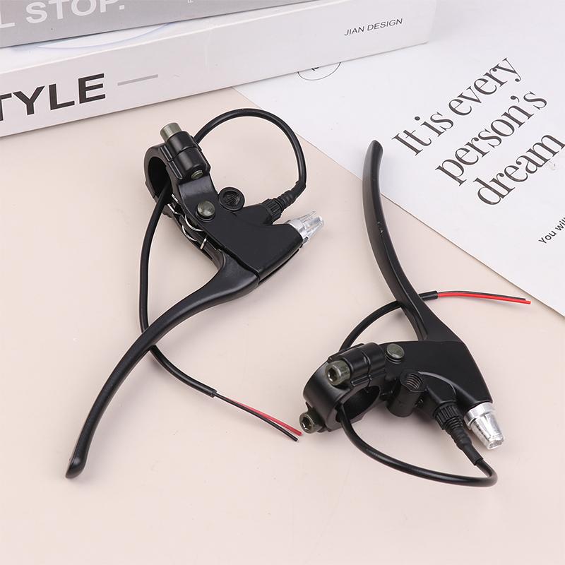 1 Pair E-Bike Rear Brake Lever Electric Bicycle Brake Handle Cycling Bike Accessory Riding Brake Tools
