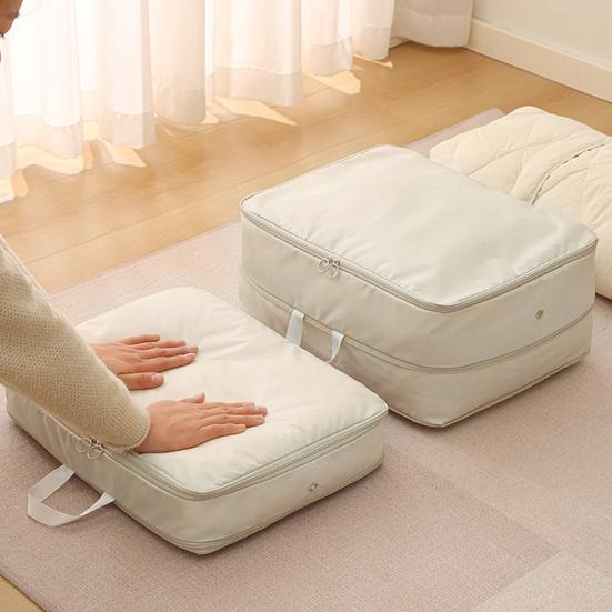 Kompressions-Aufbewahrungstasche mit Reißverschluss und Griff, Aufbewahrungskorb für Kleidung, Schrank-Organizer, Umzugspaket, Bettbezug, Bett