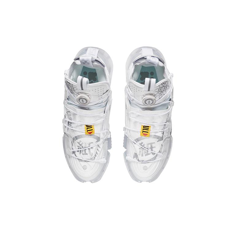 New LiNing Essence 2 Futuristic Cushioned Slip Resistant Abrasion Resistant Low Top Sports Casual Shoes Women's White AZGS040-4