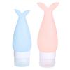 2 Stück Tragbare Silikon Reise Squeeze Flasche Kosmetik Duschgel Lotion Behälter für Geschäftsreise