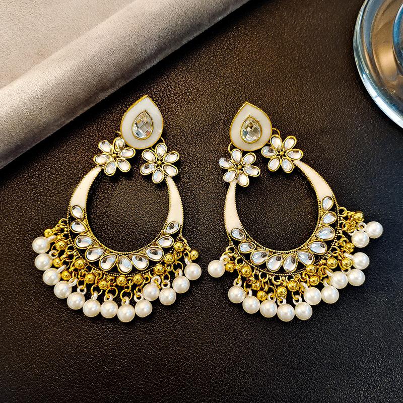 Elegant Tassel Long Earrings: European & American Fashion, High-End Prom & Evening Goddess Style.