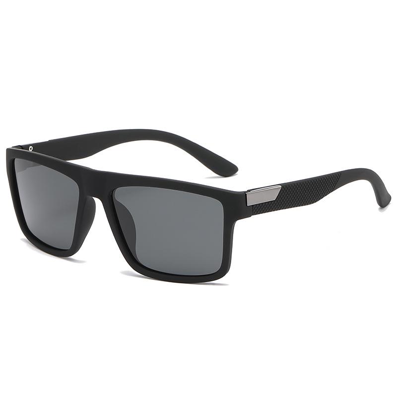 2025 Men's Polarized Sunglasses: Large Square Frame for Driving, Cycling, and Outdoor Sports Fashion.
