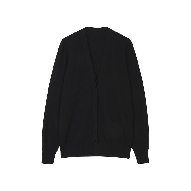 LESS 2024 Autumn Short V-neck Cashmere Cardigan