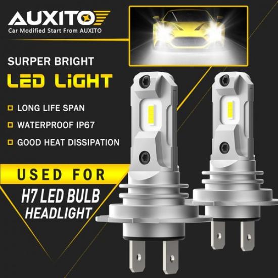 2X H7 LED Headlight Bulb Conversion Kit High Low Beam Lamp 6500K GF