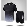 Herren Schnelltrocknendes Kurzarm-T-Shirt Shorts Set Leicht Atmungsaktiv Sportbekleidung Laufen Fitnessstudio Training