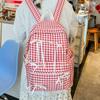 New Ribbon Bow Students Backpack Y2k Large Capacity School Bag Plaid College Backpack Students