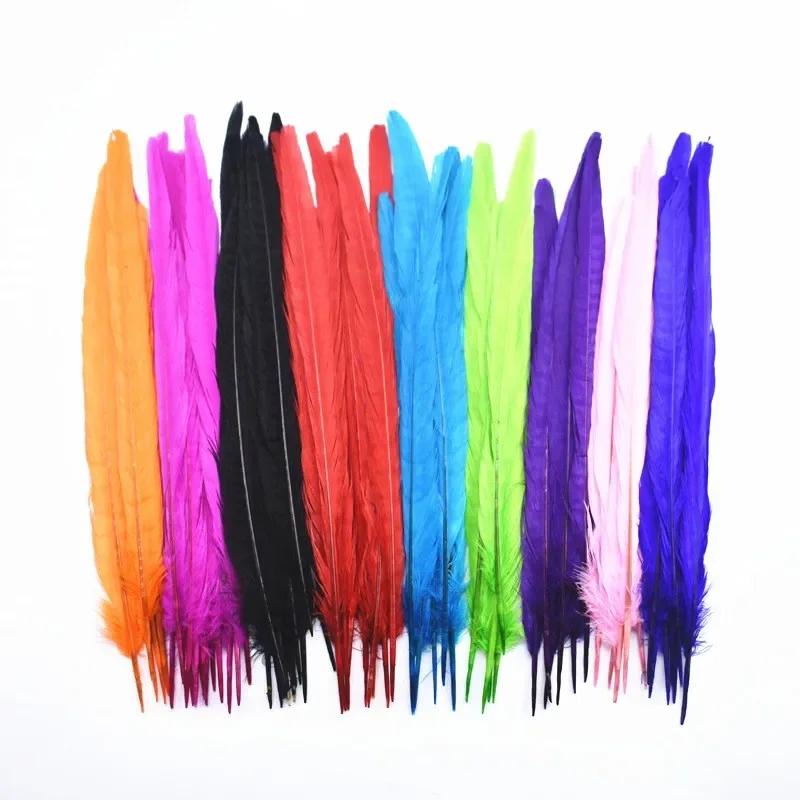 10Pcs/Lot Female Pheasant Tail Feathers For Crafts 25-30Cm/10-12" Natural Pheasant Feather Wedding Feathers Decoration Carnival