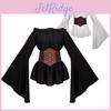 Chemise Longue Pirate Renaissance pour Femme Mangguo Costume Cosplay Vintage