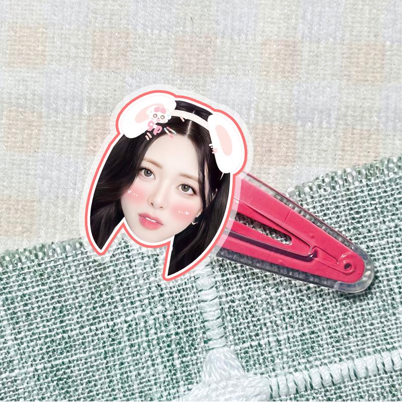 ITZY Yeji & Yuna Star Acrylic Hair Clips - Concert Support Accessories