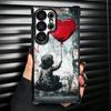 B-Banksy Art Graffiti Artist Plating Phone Case For Samsung Galaxy S24 S25 FE S26 Edge S23 Ultra S22 S21 Plus S20 Anti-Fall Aira