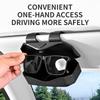 Newest Clip-On Car Sunglasses Case Anti-Scratch Glasses Durable Sunshade Box Holder Auto Sun Visor Glasses Storage Accessories