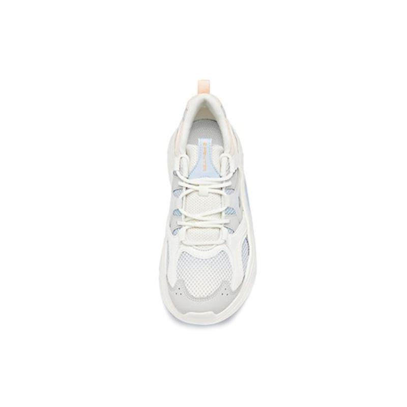 Anta Cushioning Anti-Slip And Wear-Resistant Low-Top Running Shoes Women's White Blue Pink Sneakers 122028882-2