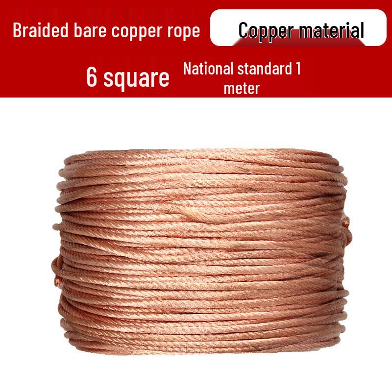 Transparent Soft Copper Grounding Wire for High Voltage Lightning Rods - Purple Copper Stranded Welding Cable