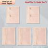 Clear Pockets Necklace Binder Storage Book PU Leather Jewelry Packaging Box Storage Bag  For Women