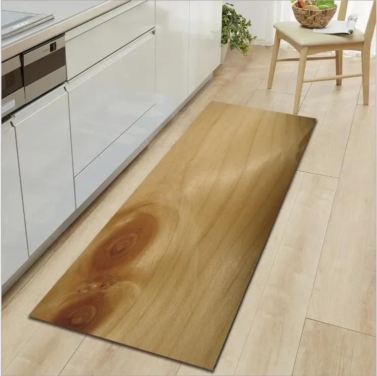 Floor Mat Carpet For Living Room Kitchen Carpet Wood Painting Rectangle Sofa Bedroom Rug Bedside Mats Entrance Rug