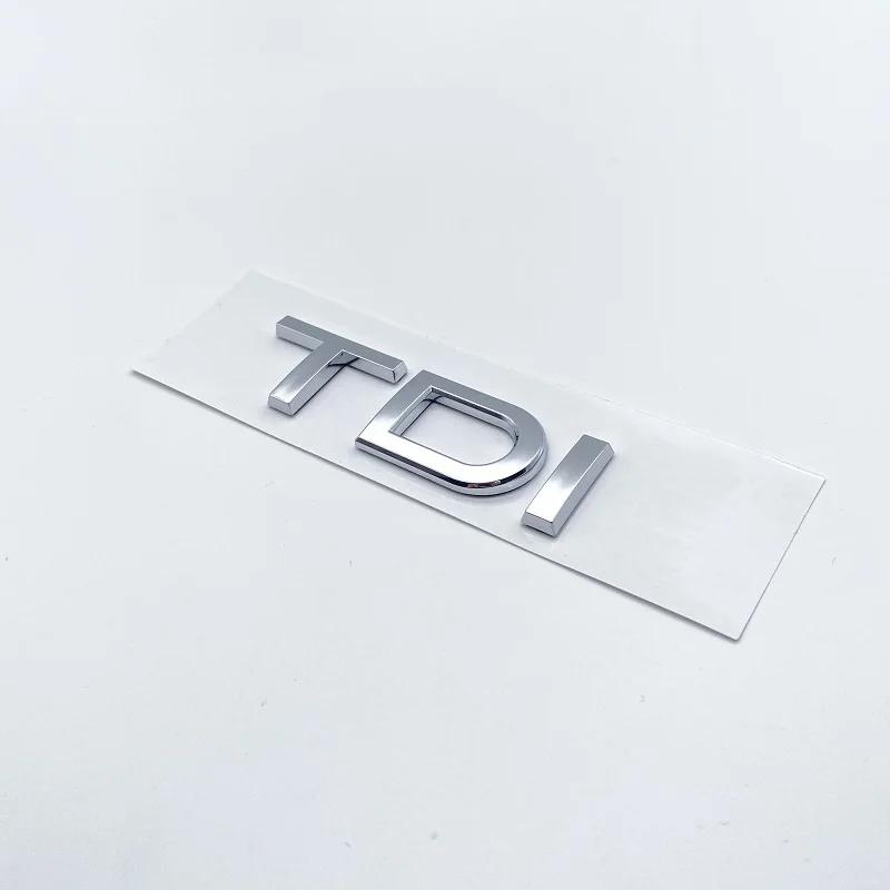 2026 3D Chrome Glossy Black ABS TDI TFSI Car Rear Emblem Sticker for Audi A1 A3 A4 A5 A6 A6L A7 A8 S3 S6 Q3 Q5 Q7 TT S RS