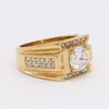 2026 European and American Fashion Simple Light Luxury Men's Wedding Diamond Ring Jewelry Ring
