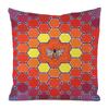 Home Decor Pillowcase Colorful Bee Print Polyester  Sofa Cushion Cover for Bedroom Living Room