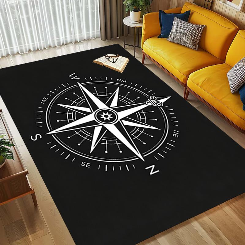 Compass Living Room Nonslip Area Rug Soft Carpet For Bedroom Game Playroom Sofa Office Home Decor Doormat Christmas Gift C9261235