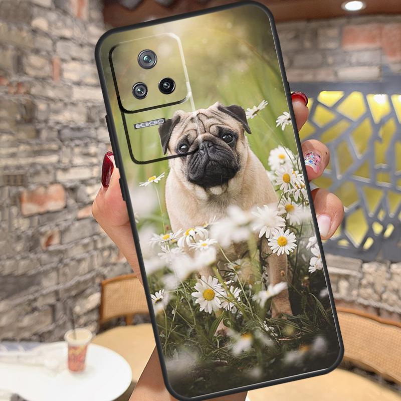 Pug Dog French Bulldog Case For Xiaomi 15 14 13 Ultra 11T 12T 13T 14T Pro POCO X7 X6 Pro X3 X5 M6 F5 F6 Pro Cover