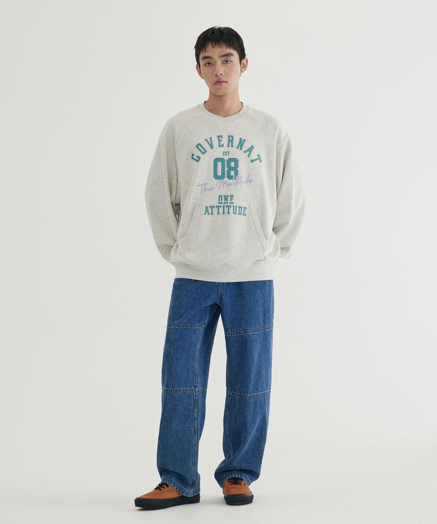 COVERNAT Slogan Graphic Sweatshirt Dark Navy