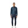 Carhartt WIP Striped Collar Single-Breasted Pocket Denim Jacket Unisex Jackets Dark-Blue CHXJKI033011M-BLA