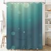 Luxury Gradient Blue Shower Curtain with Bubble Print Waterproof Washable Fabric for Home Bathroom Decor Size: 72 x 84 Inches