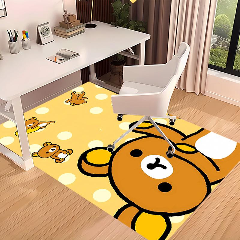 Rilakkuma1 Printed Absorbent Washable Carpet, Non-Slip Bathroom Mats, Kitchen Rugs, Yoga Mat,Living Room Entrance, Camping Picnic Rugs