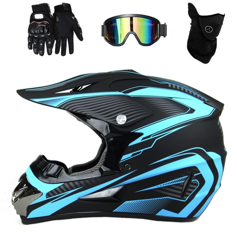 Full Face Motorcycle Helmet Off-Road Dirt Bike ATV Trail Riding Adult Unisex ABS Safety Gear S M L XL