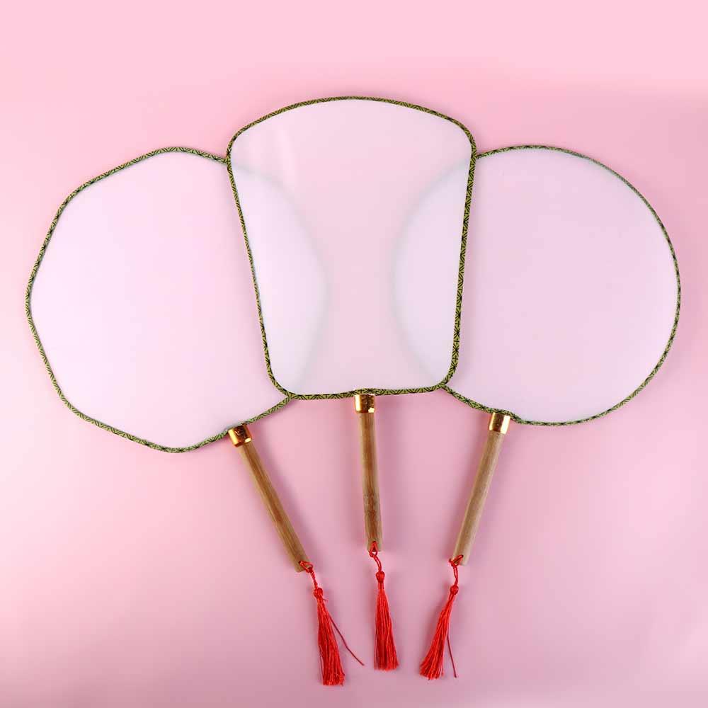 Hand Fan Desk Ornaments DIY Art Painted Fan Art Painting Material DIY Blank Fan Handmade Fan
