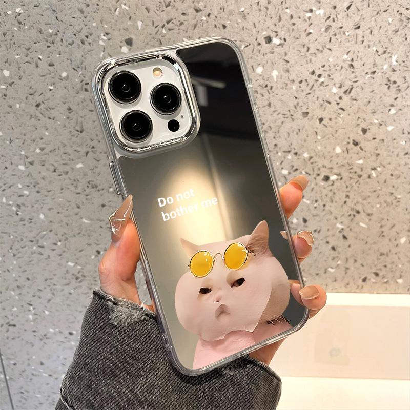 Mobile Phone Cases for iPhone 11 13 XR 15 Pro Max 12 14 Pro Max Case iPhone 16 XS Max Mirror Protective Case Mirror Exquisite Cartoon Waterproof