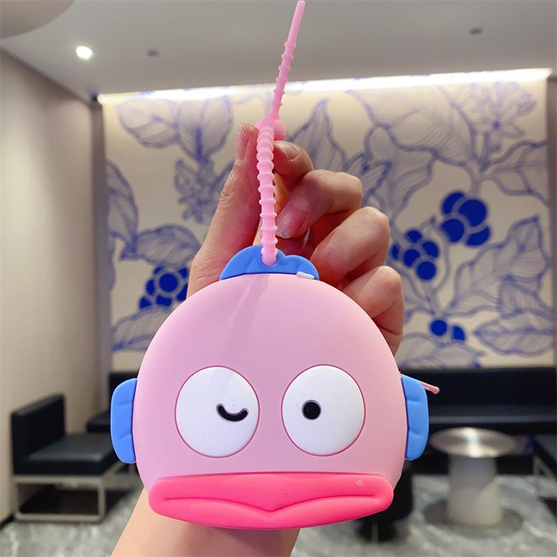 Cartoon Change Bag Keychain Cute Silicone Change Bag Mini Bag Children's Wallet Doll Machine Toy Gift