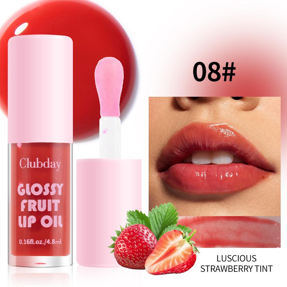 20 Farben Fruchtiges Perlen-Feuchtigkeitsspendendes Gelee-Lippenöl Langanhaltender feuchtigkeitsspendender Wasserglanz-Lipgloss Schimmernder, warmer Lippenfarbton