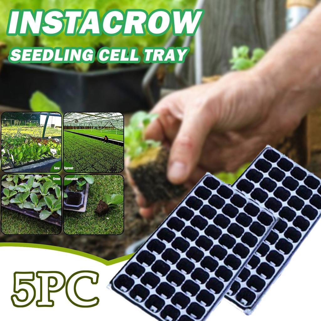 50 Cells Seedling Trays-   Plastic Gardening Germination Trays