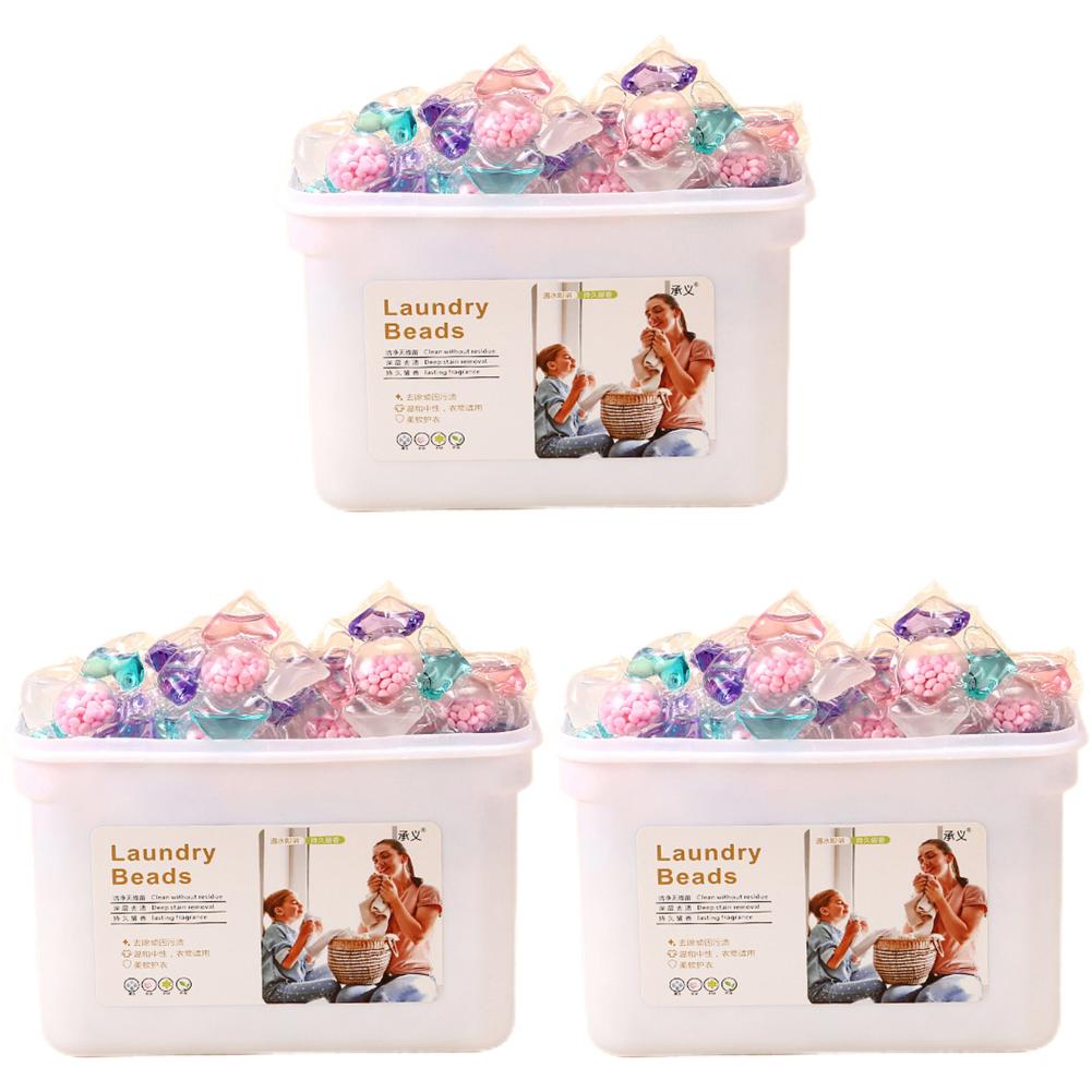 50-150PCS 5 in 1 Scent Fragrance Laundry Beads Multi-purpose Strong Detergent Laundry Cleaning Capsule Ball for Home Dormitory
