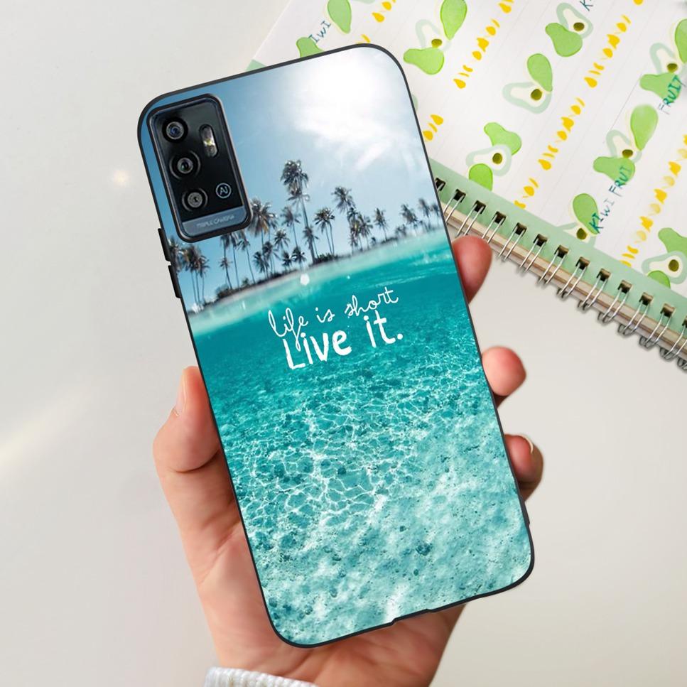 For ZTE Blade A71 6.52" Case Cartoon Dinosaur Football TPU Soft Silicone Cover For ZTE Blade A71 2021 A7030 Phone Cases Fundas