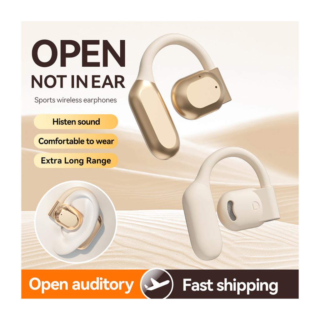 Black M62 Wireless Bluetooth Headset Digital Display Noise Cancelling Surround Stereo OWS Sports Earphone for Travel Business