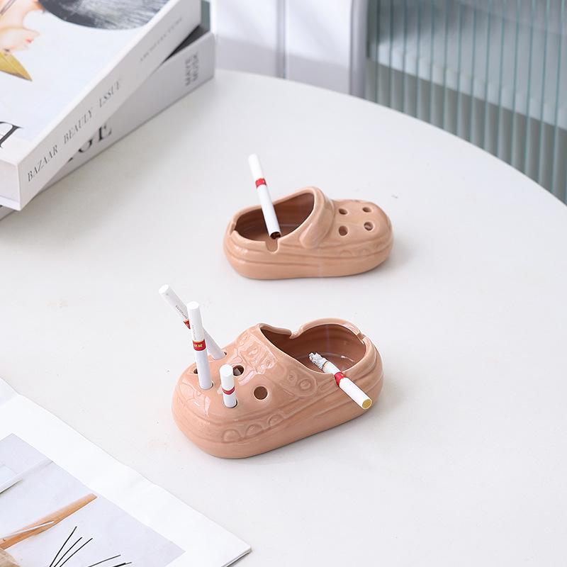 Stylish Ceramic Ashtray for Office & Home – Trendy Living Room Coffee Table Decor