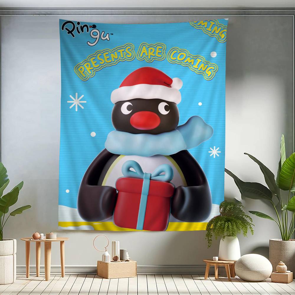 

Cartoon Cute PPingu Penguin Colorful Tapestry Wall Hanging Bohemian Wall Tapestries Mandala Wall Hanging Sheets 74x94cm(29x37in)