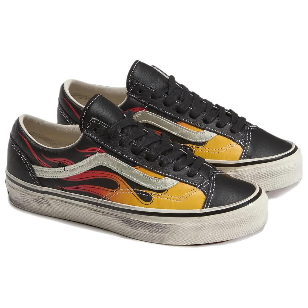 Vans Old Skool LX Archive Flame Czarne Unisex Trampki Pomarańczowo-Czerwone VN000D9RCJK