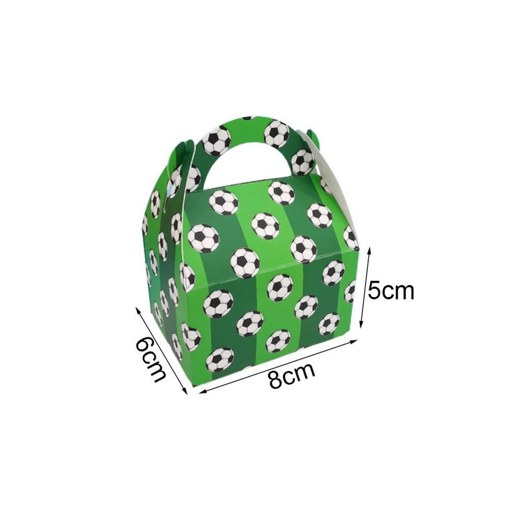 

5/10/15Pcs Soccer Party Treat Boxes Soccer Cardboard Candy Cookies Gift Paper Box Soccer Theme Birthday Party Football Favors 5Pcs