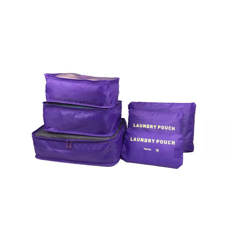 Home Travel Six-Piece Storage Set: Lingerie & Clothes Organizer with Logo Print Option