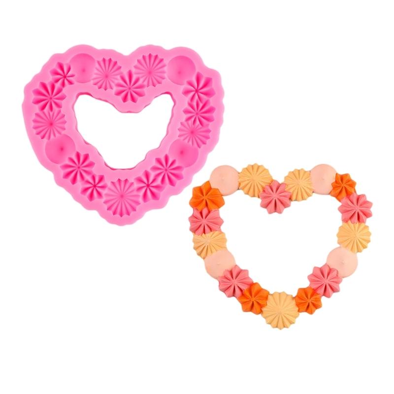 

Flexible Silicone Garland/Heart Mold for Chocolate Making Cake Decoration and DIY Sugar Art Mould Baking Accessories