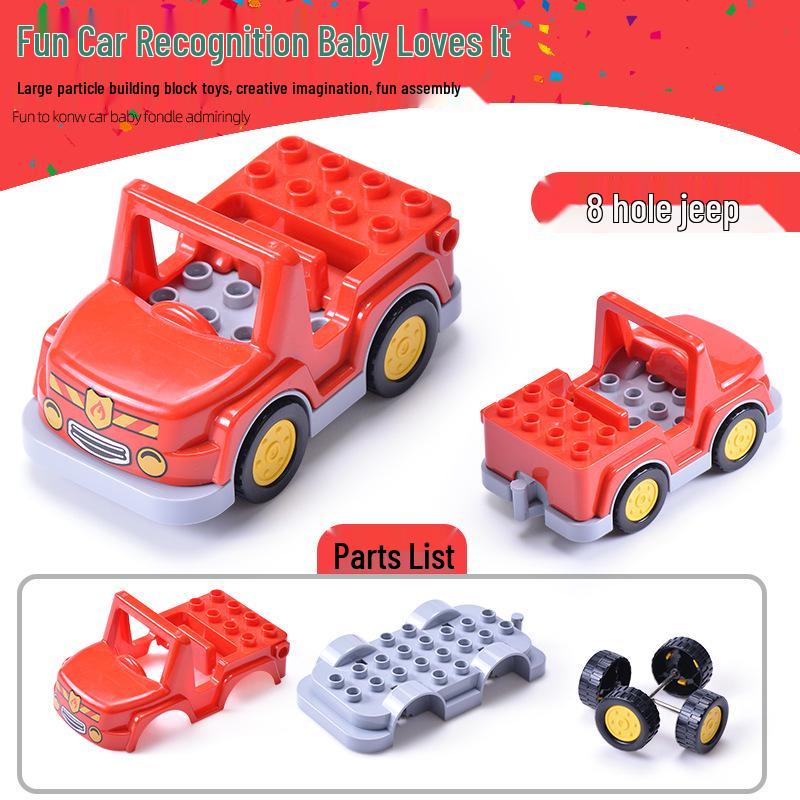 Gergely Large Particle Car & Airplane Model Interlocking Building Blocks Accessories